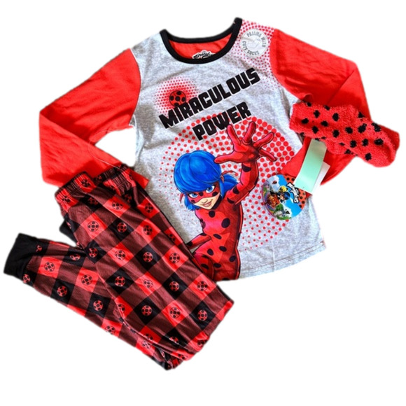 New Girl's Miraculous Pajama Sleep Set size Large (10/12) - Picture 1 of 6